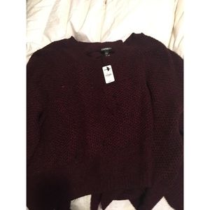 Express sweater (maroon)